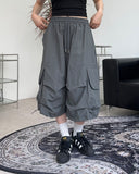 Ennyu Nylon Cargo Bermuda Pants