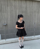 Yota Off Shoulder Short Sleeve Blouse