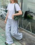 Fella Side Coloring Zipper Banding Pants