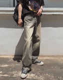Demo Washing Gray Denim Pants