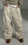 Nude Wool Cargo Pants