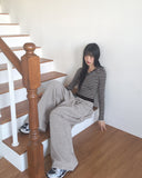 Odell Stripe Burton Cropped Hooded T-Shirt