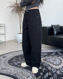 Blin Incision Wide Cotton Pants
