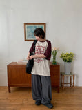 [unisex] Momoku color matching printing over short sleeve tee