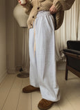 Dion sheepskin wide jogger pants