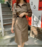 Kerielle Belted Collar One Piece
