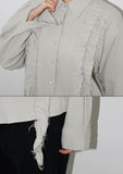CUT-OFF RUFFLE SHIRT