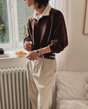 Clay collar long sleeve t-shirt