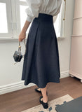 Fayle Denim Pleated Skirt