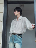 Ader Mohair Crop Shirt