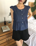 Siwa Dot Frill Blouse