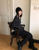 Herin Striped Frill Long-Sleeve T-Shirt