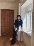 Low Adjust Cotton Two Tuck Slacks