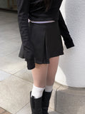 Lenon Pintuck Mini Pleated Skirt