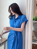 Kozel Roll-up Shirt Wrap One Piece