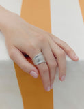 [Premium Plating] H Edition AB(M) Mass Wave Ring