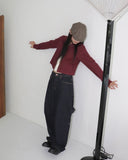 [MADE] Nicho Rivet Stud Collar Two Way Cotton Zip-Up