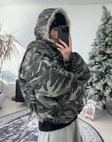DS Raccoon Camo Hooded Padding