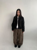Lilpon Cargo Wide Balloon Pants