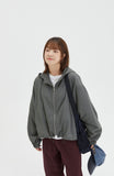 [BAONHAUS] Ikuka hood wind zip-up jumper