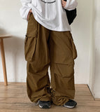 Sumiko Nylon Banding String Cargo Pants