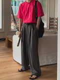 Marina two-tuck banding balloon slacks