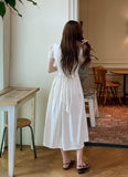 Cossel Ribbon String Flared Long One Piece
