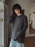 Solin cut ribbed long sleeve tee