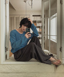 Loader Pintuck Stripe Wide Slacks