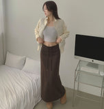 Pong Pong Thick High Neck Slim Knit Padding