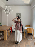 Minati nylon banding pocket shirring flare long skirt