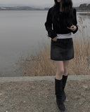 Kenzie Back Slit Bolero Strap Knit