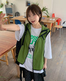 [unisex] Kunds Summer Color Matching Nylon Hood Vest