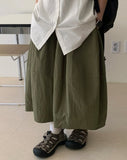 Rujeun Nylon Banding Balloon Long Skirt