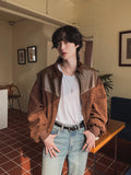 mauve balloon suede jumper