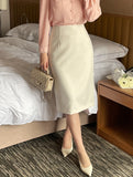 Laview Chiffon Color Matching Shirring Blouse
