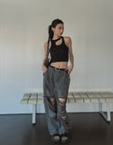River Dirty Damage Balloon Denim Pants