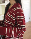 Booz Stripe Collar Overfit Knit