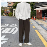 Stan Bijo two-tuck wide slacks