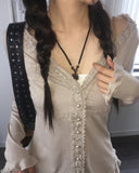 Etin Rose Stone Necklace