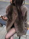 Rodin Fluffy Fur Wool Half Coat