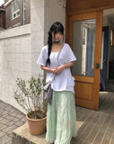 Fuggle Chiffon Tiered Long Skirt