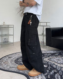 Khans Eyelet Cotton Cargo Pants