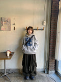 [unisex] Dokiri Lettering Brushed Hoodie