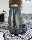 Eti Balloon Washing Cargo Denim Pants