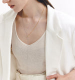 H-Subuni Silver (C) Y-shaped Necklace