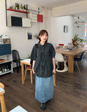 Beamtrue Summer Denim Long Skirt