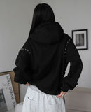 Type Rivet Hood Zip-Up