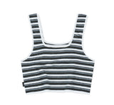 STRIPE KNIT SQUARE TOP