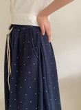 Dalson Banding Dot Bermuda Pants